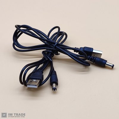 зарядка USB папа - Power 5,5/2,1  сетевое оборуд 1m
