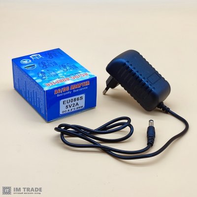 зарядка мережна  5V, 2,0 A ( 5,5 мм)