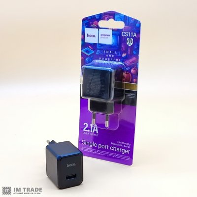 СЗУ Hoco CS11A Ocean 1USB (Черный)