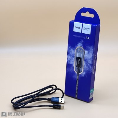 Кабель USB / TYPE-C  1м Hoco X14 Times Speed (ткань)