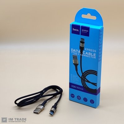 Кабель USB / TYPE-C  1м Hoco X26 XPress original (ткань)