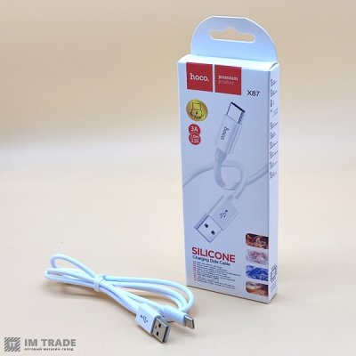 Кабель USB / TYPE-C  1м Hoco X87 Magic silicone