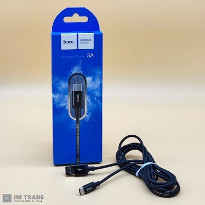 Кабель USB / TYPE-C  2м Hoco X14 Times Speed (ткань)