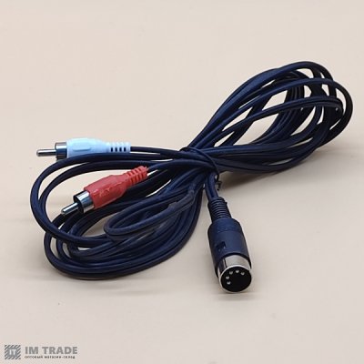 кабель-переходник 5 din (СШ-5) / 2 RCA 3 м