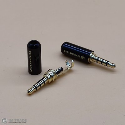 Под пайку  штекер 3,5  4-ох контактный метал (SENNHEISER)