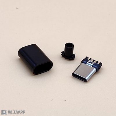 Под пайку штекер Type C USB на кабель