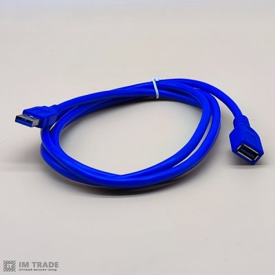 Подовжувач USB 1.5m  синій (USB 3.0)