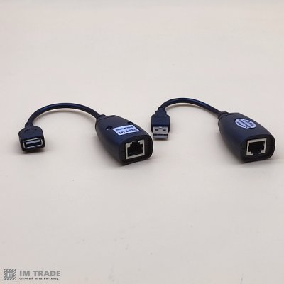 Подовжувач USB по RJ45 кручений парі до 50м