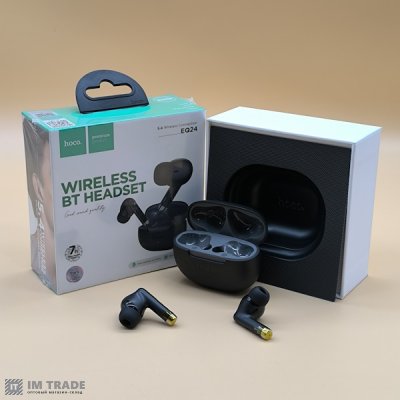 Bluetooth гарнитура Hoco EQ24 Estrella wireless BT headset Midnight Black