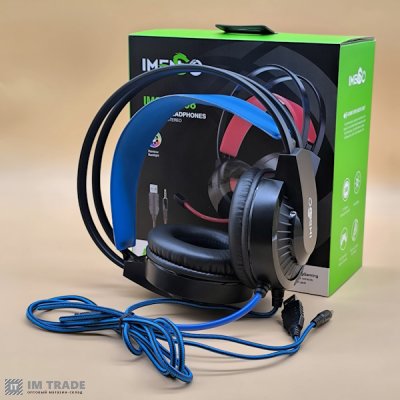 Навушники IMENSO IMS-E1008 RGB (Сині)