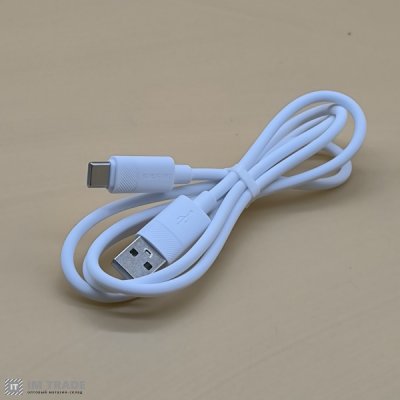 Кабель USB / TYPE-C  1м BOROFONE BX123 Leya silicone білий