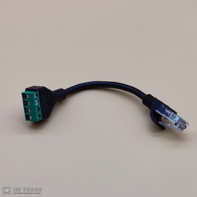 RJ45 коннектор с 4-пиновой клеммной колодкой 10 см