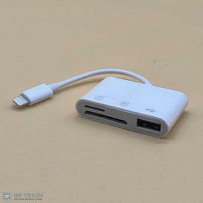 Переходник OTG Lightning на USB/SD/microSD