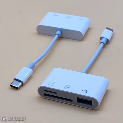 Переходник OTG TYPE C на USB/SD/microSD