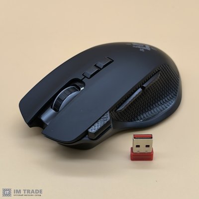 Миша бездротова Ігрова вб.АКУМ Defender Thunder GM-213 RGB (1600dpi) чорна 8-кн.