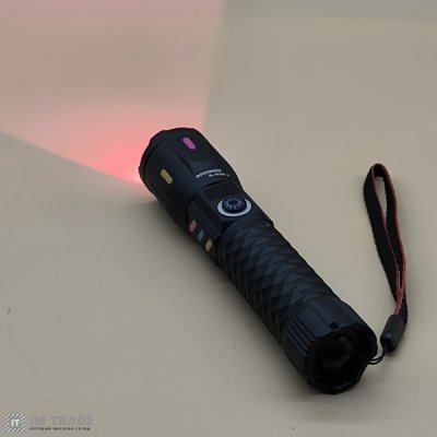 Ліхтар акум BL-M10R-2TG (біле,червоне світло) ZOOM  +LCD,18650  2реж