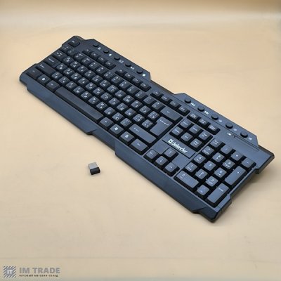 Клавіатура бездротова Defender Element HB-195 (UKR), Black, USB, мембранна, 1xAA