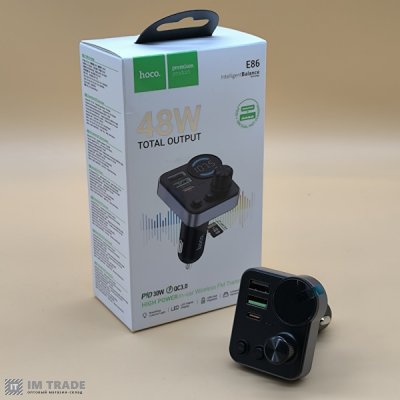 FModulator Hoco E86 + bluetooth PD30W+QC3.