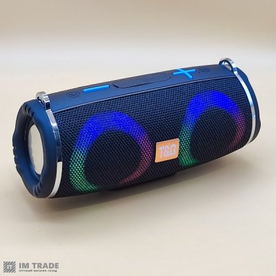 Портативна колонка Bluetooth TG642 з RGB, speakerphone, ЧОРНА