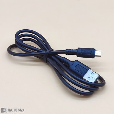 Кабель USB / micro USB 1м BOROFONE BX111 Feliz charging 2.4A чорний