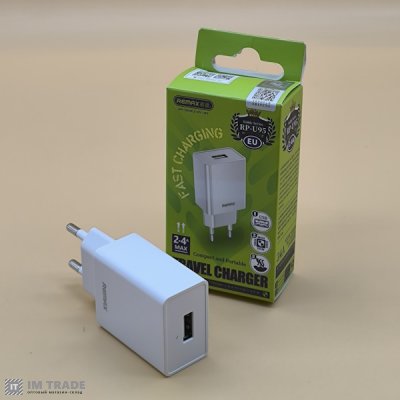СЗУ REMAX Kiddy Series 2.4A Travel Charger RP-U95 EU-білий