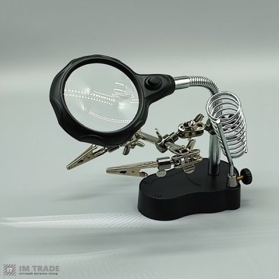 Збільшувальне скло "третя рука"  MG16126-A збільшення 3,5/12 раз