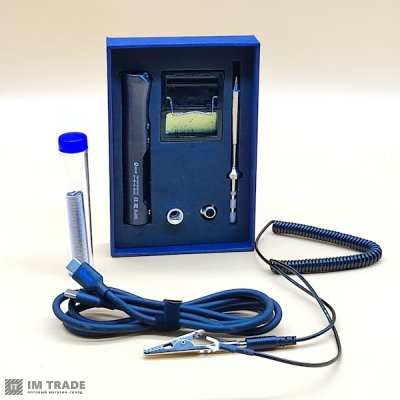 Паяльник USB Quecoo T85 + припой і підставка 60W