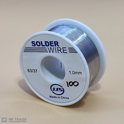 Припой проволока 100 г  1,0 мм 63Sn/37Pb