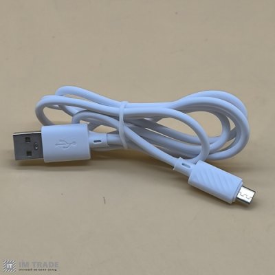 Кабель USB / micro USB 1м Hoco X88 Gratified білий