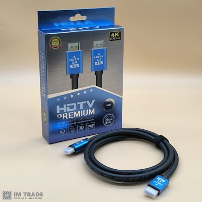 кабель HDMI to HDMI 1,5 m  2.0V 4Kа  коробка