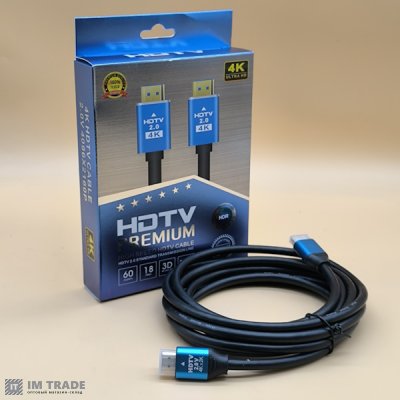 кабель HDMI to HDMI 3 m  2.0V 4Kа  коробка