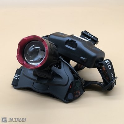 Ліхтар налоб акум W688A-TG (PM10-TG) zoom TypeC, 2х18650 3реж