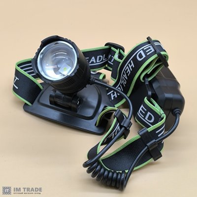 Ліхтар налоб акум A16-TG (PM10) zoom +TypeC, 2х18650 4реж