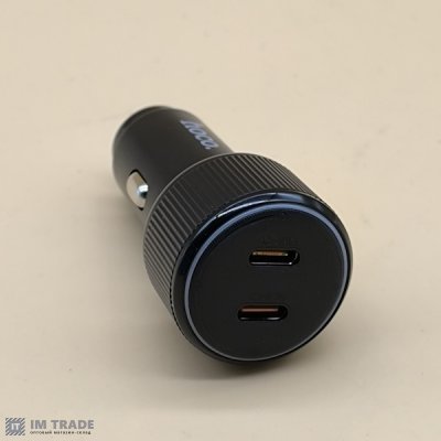 АЗУ авто Hoco NZ14B Guerrero 50W /PD30W+PD20W /2 Type-C /LED