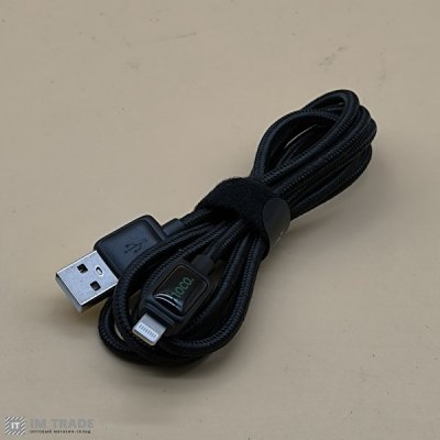 кабель Iphone 5G 1м Hoco U146 чорний