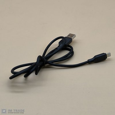 кабель Iphone 5G 1м Hoco X90 silicone чорний