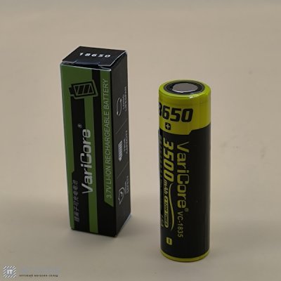 Акумулятор 18650 VariCore 3500mAh 3,7V промисловий 15A