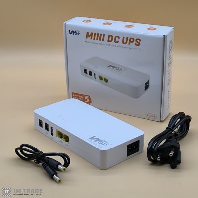 UPS джерело безперебійного живлення Mini UPS WGP POE04 power bank для роутера 8800 mAh