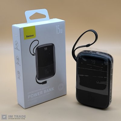 Банк заряда Baseus 10000mAh 15W black