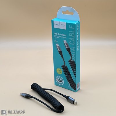 кабель Type-C to Type-C HOCO X121 60W 1м чорний