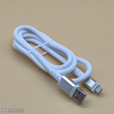 Кабель USB / micro USB 1м Hoco X85 Strength білий