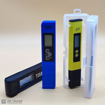 Тестер якості води PH+TDS+EC Meter LPP002BN + термометр	