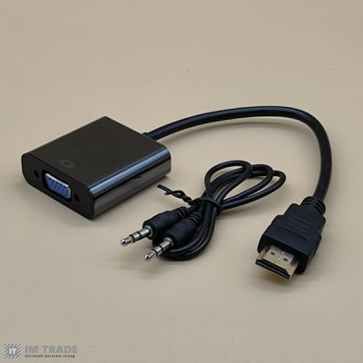 Конвертер HDMI to VGA + AUX