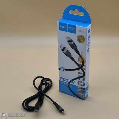 Кабель Type-C to Lightning PD HOCO X109  Energy PD27W silicone