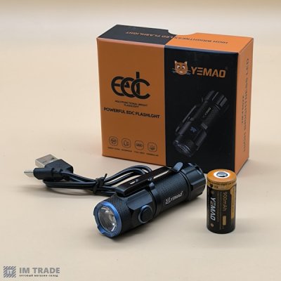 Ліхтар акум YEMAO YM-F602X (P50) IPX4 +магніт,Type-C,1х16340 4реж