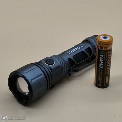 Ліхтар акум YEMAO YM-A60 IPX4 (1200LM) zoom  +Type-C, 1х18650 5реж