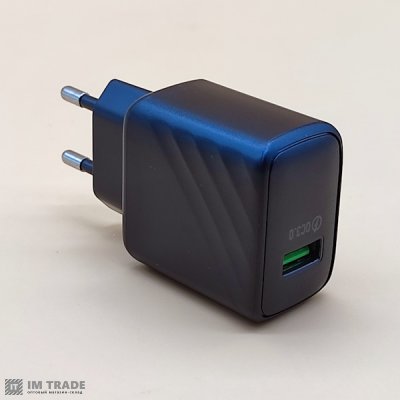 СЗУ Hoco CS21A Rich QC3.0 (1USB/3.0A) чорний
