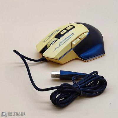 Мишка  HOCO GM31 Overlord luminous gaming Black Yellow