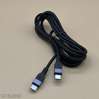 кабель Type-C to Type-C HOCO X109 silicone 2м чорний