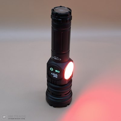 Ліхтар вбуд.акум алюм COBA CB-A280 (біле+черв.світло) zoom  +магн.,Type-C,PowerB. 5+4реж
